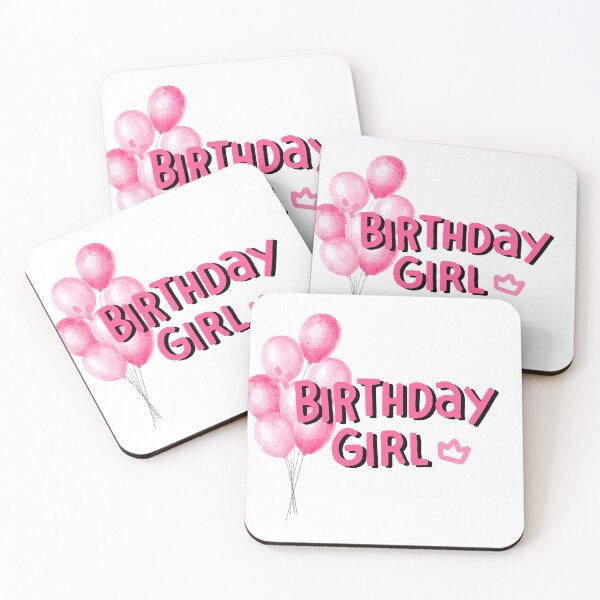 Item preview, Birthday Girl Pink Balloons Design designed and sold by It's Wheelie Cool.