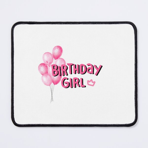 Item preview, Birthday Girl Pink Balloons Design designed and sold by It's Wheelie Cool.