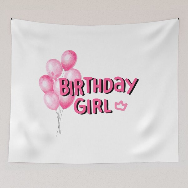 Item preview, Birthday Girl Pink Balloons Design designed and sold by It's Wheelie Cool.