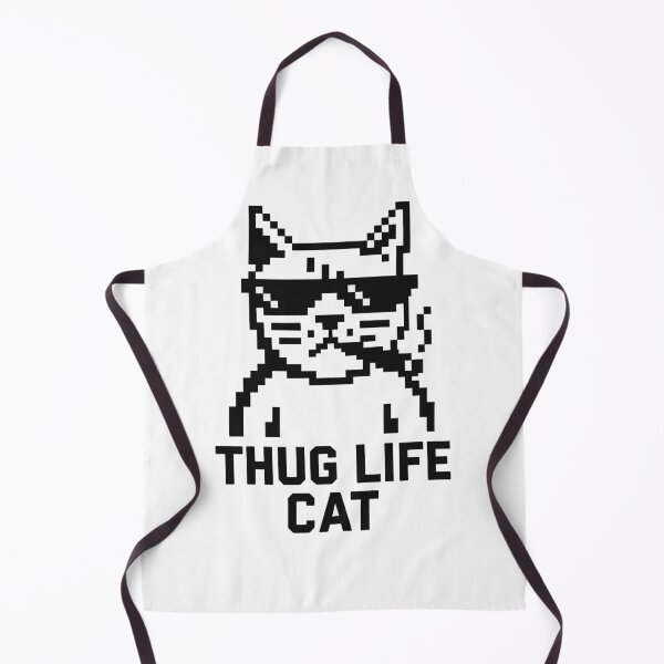 Item preview, Thug Life Cat – Pixel Art Meme Cat with Sunglasses designed and sold by negve.
