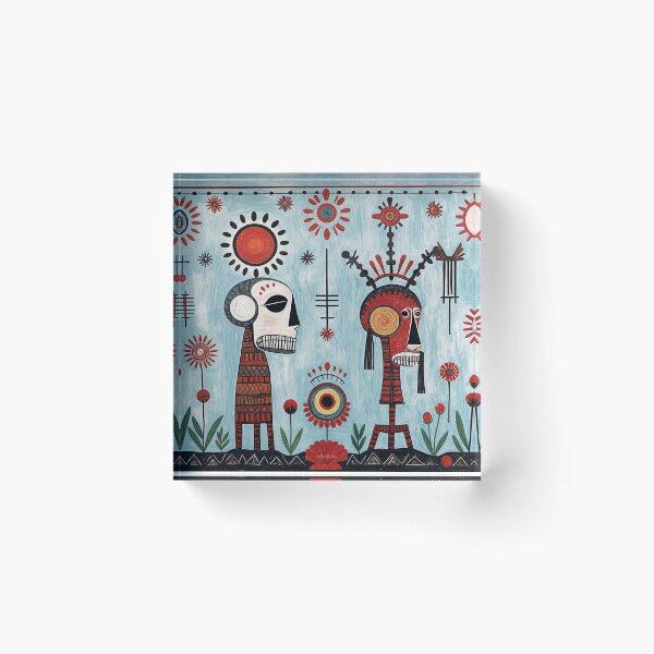 Item preview, Vibrant Mexican Folk Symbolism #2 designed and sold by BoBiloArt.