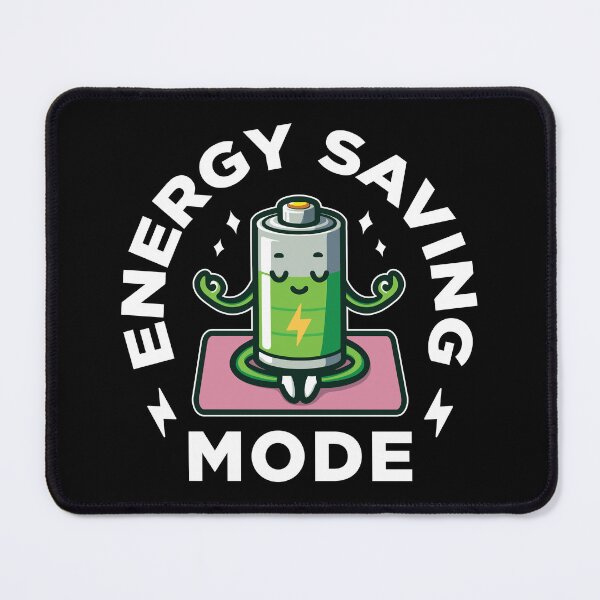 Item preview, Energy Saving Mode Cute Battery Yoga designed and sold by MO DESIGNS.