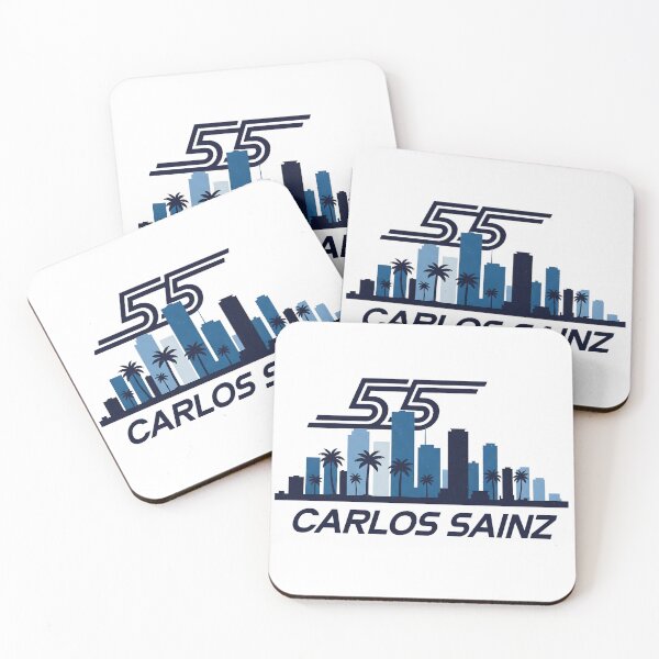 Item preview, Carlos Sainz Miami F1 Art - Minimalist Driver Graphic | Skyline & Racing Number designed and sold by Studio F1Grid.