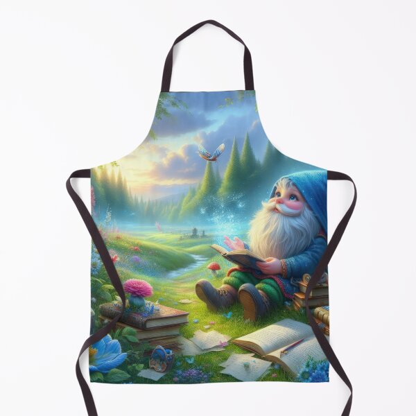 Item preview, Spring fantasy landscape with dwarf with flowers in a meadow ,Bloom Boom,Spring,floral designed and sold by Expressions-Sel.