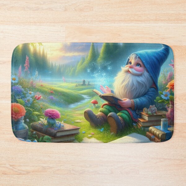 Item preview, Spring fantasy landscape with dwarf with flowers in a meadow ,Bloom Boom,Spring,floral designed and sold by Expressions-Sel.