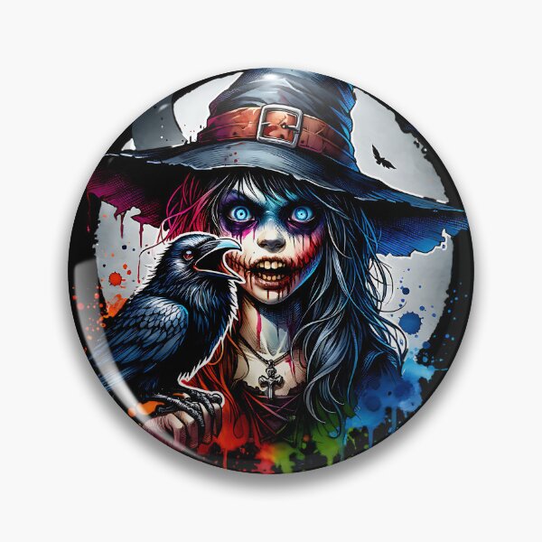 Item preview, Una joven bruja con un cuervo en la mano. designed and sold by ReneMM.