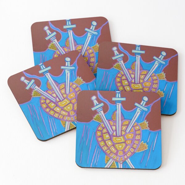 Item preview, World Turtle Three of Swords designed and sold by Denise Weaver Ross.