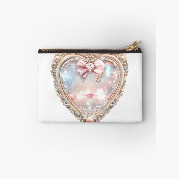 Item preview, Vanity Soul – Coquette Heart Mirror with Attitude designed and sold by AI-Only Creations.