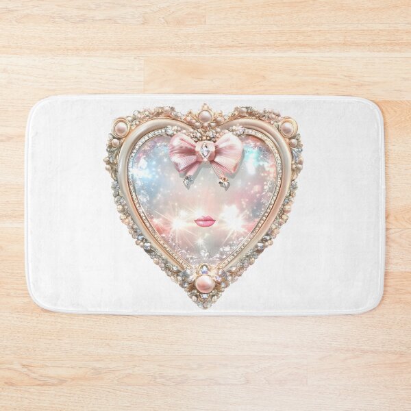 Item preview, Vanity Soul – Coquette Heart Mirror with Attitude designed and sold by AI-Only Creations.
