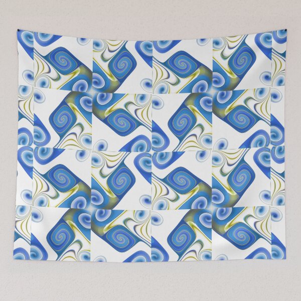 Item preview, Azure Swirl: An Abstract Dance designed and sold by bloorose.