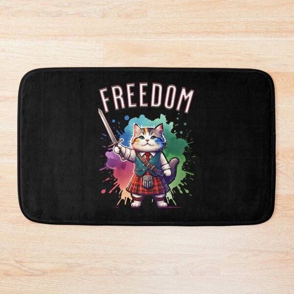 Item preview, Cute cat with kilt and sword designed and sold by ReneMM.
