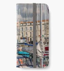 View of yachts in the old port, La Rochelle France iPhone Wallet/Case/Skin