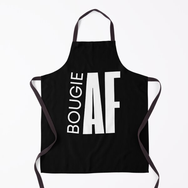 Item preview, Bougie AF Luxe Minimalist Quote in White on Black designed and sold by ClassicAF.