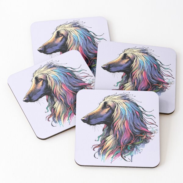 Item preview, Colorful dog. Dog breed. Afghan Hound. designed and sold by MagelliShop.