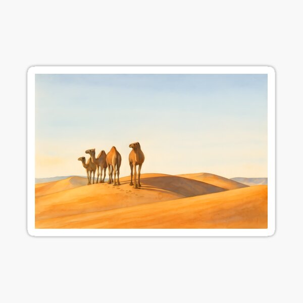 Item preview, Desert Shadows: Camels Crossing the Sahara designed and sold by Eye-Beauty.