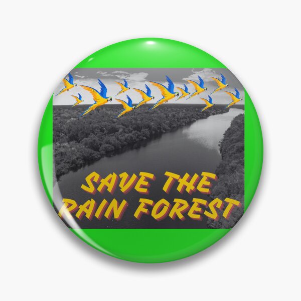 Item preview, Save the Rainforest – Tropical Parrot Activist Art designed and sold by Artitude Studio.