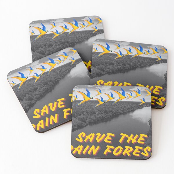 Item preview, Save the Rainforest – Tropical Parrot Activist Art designed and sold by Artitude Studio.