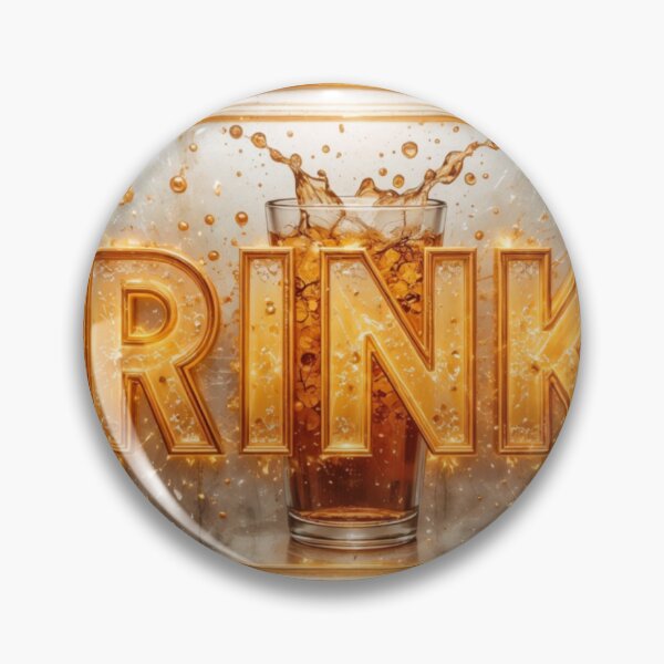 Item preview, Decorative Metallic Frame with Drinks Text and Fizzy Beverage designed and sold by Creative88Art.