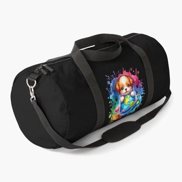 Item preview, Beautiful Dog Hugging the Earth - Colorful Dog Design designed and sold by ReneMM.