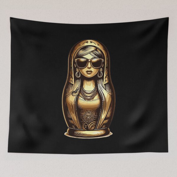 Item preview, Matryoshka cool sunglasses gold gift designed and sold by Pineapple-Tree.