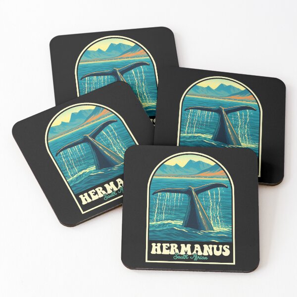 Item preview, Hermanus South Africa Whale Watching Retro Ocean Adventure Design designed and sold by JackCurtis1991.