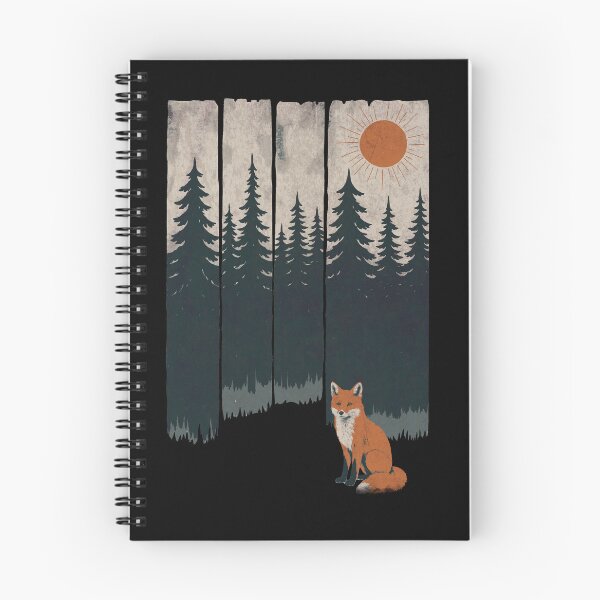 Item preview, A fox in the wild, outdoor and nature lover,s fox Silhouette In Beautiful Nature, mountains, outdoors, adventure, camping designed and sold by Collagedream.