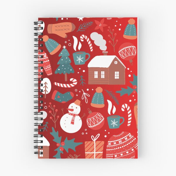 Item preview, Winter Doodles on Red Background  designed and sold by Megaera8.
