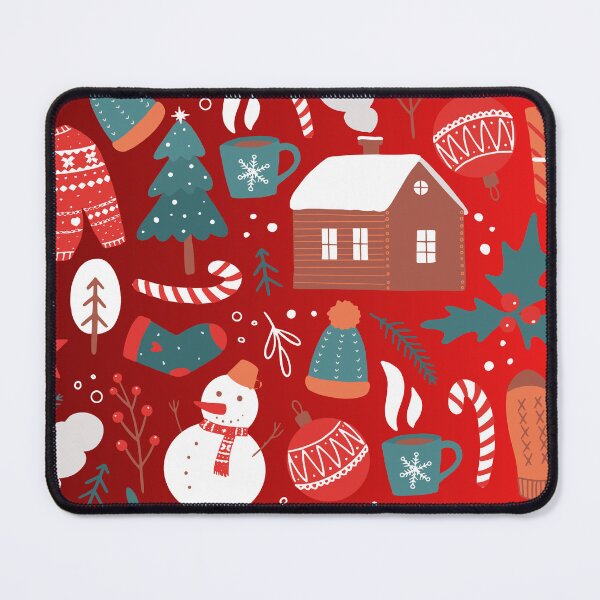 Item preview, Winter Doodles on Red Background  designed and sold by Megaera8.