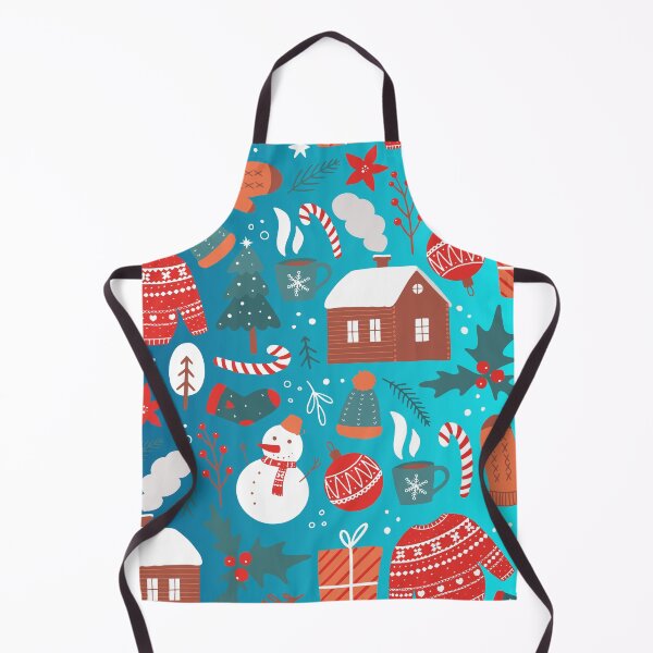 Item preview, Winter Doodles on Blue Background  designed and sold by Megaera8.