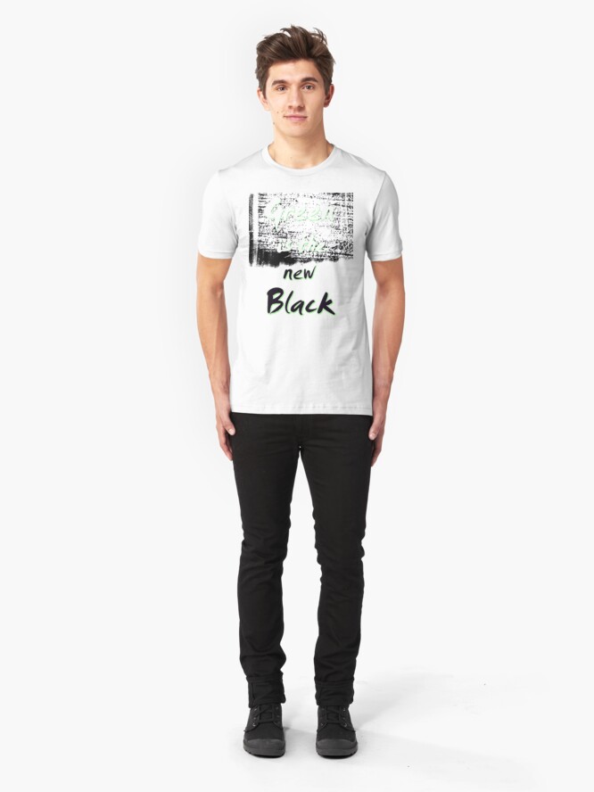 Alternate view of Green Is The New Black Slim Fit T-Shirt