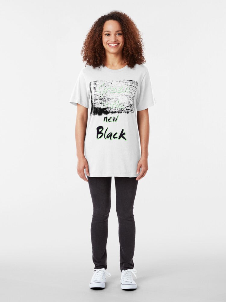 Alternate view of Green Is The New Black Slim Fit T-Shirt