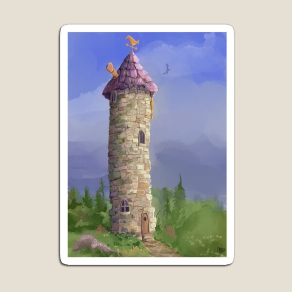 Aperçu de l'œuvre La tour du sorcier créée et vendue par PhillyPaints.