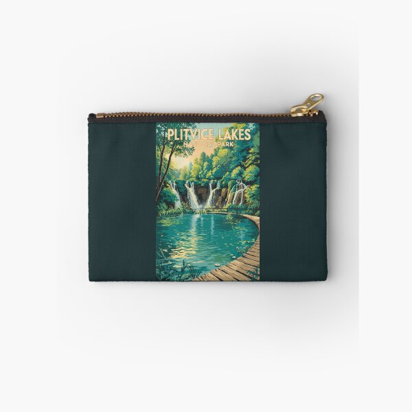 Item preview, Plitvice Lakes National Park Illustration Travel Art Vintage designed and sold by KrisSidDesigns.