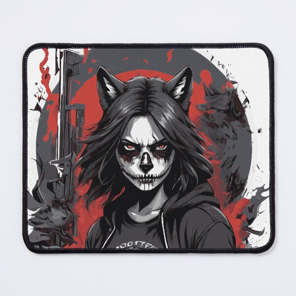 Item preview, Goth Wolf Girl twisted metal designed and sold by ByKaleido.