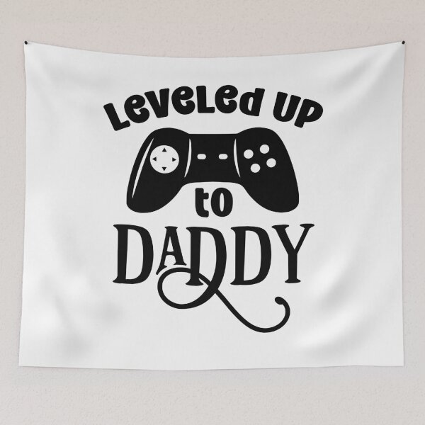 Item preview, Leveled Up to Daddy – Gamer meets fatherhood in cool retro style designed and sold by LevelUpDark.
