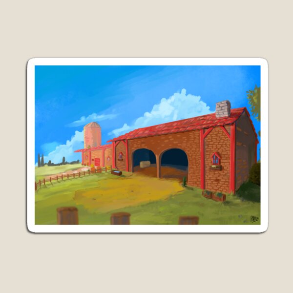 Aperçu de l'œuvre Le ranch de Marnie créée et vendue par PhillyPaints.