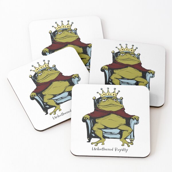 Item preview, Funny Sarcastic Humor Frog Unbothered Royalty designed and sold by whyitsme.