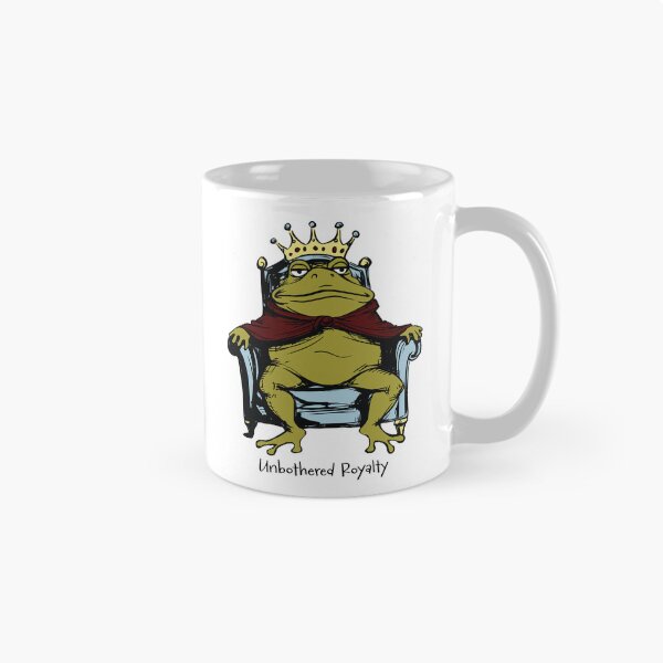 Item preview, Funny Sarcastic Humor Frog Unbothered Royalty designed and sold by whyitsme.