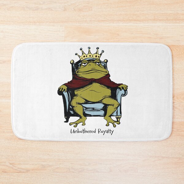 Item preview, Funny Sarcastic Humor Frog Unbothered Royalty designed and sold by whyitsme.