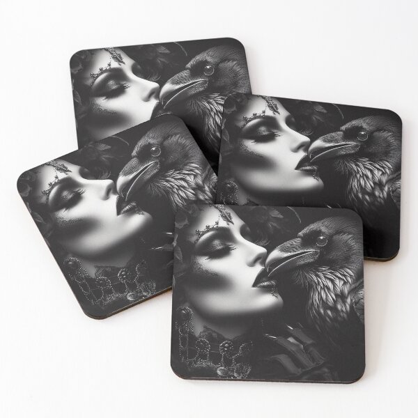 Item preview, Dark Goth Raven Kiss designed and sold by TheDarkWardrobe.