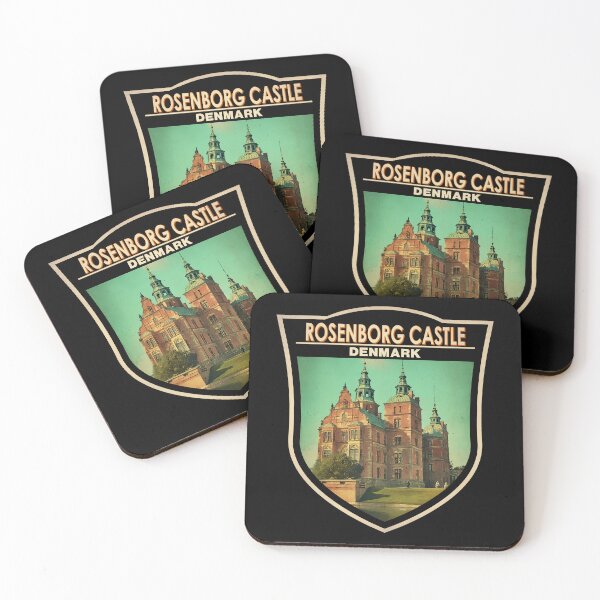Item preview, Rosenborg Castle Denmark Travel Art Badge designed and sold by KrisSidDesigns.