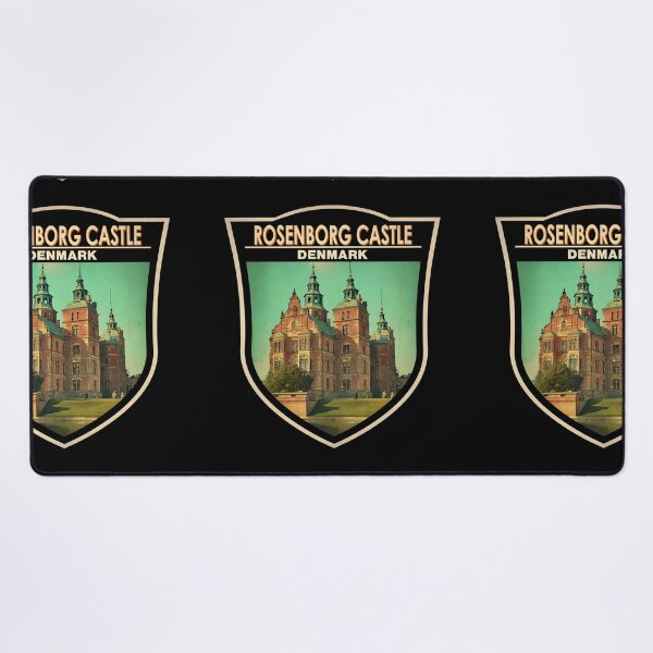 Item preview, Rosenborg Castle Denmark Travel Art Badge designed and sold by KrisSidDesigns.