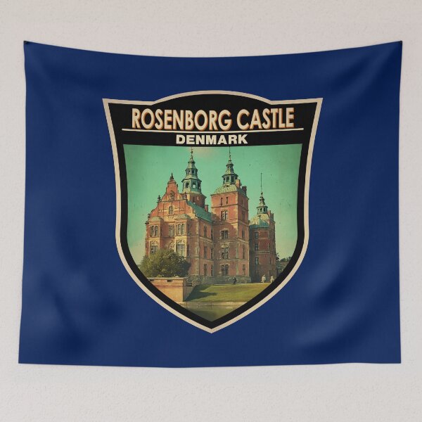 Item preview, Rosenborg Castle Denmark Travel Art Badge designed and sold by KrisSidDesigns.