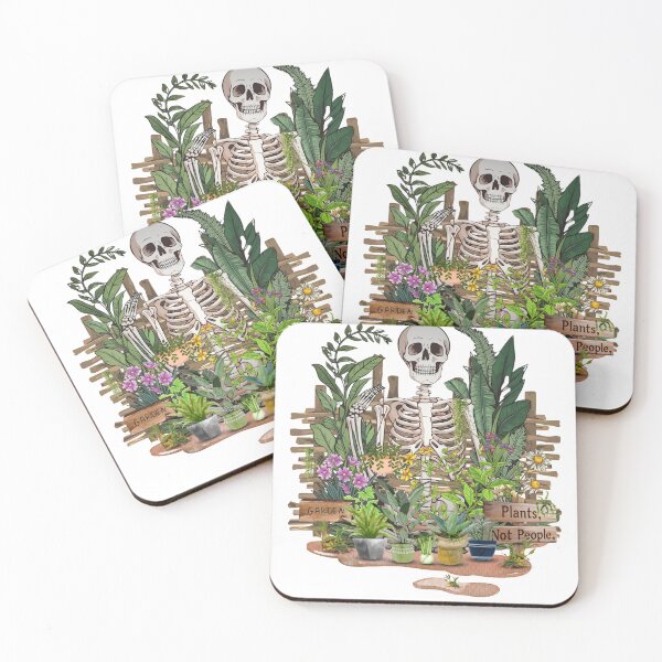 Item preview, Plant Lover Skeleton Design - Plants Not People designed and sold by CasmariaOnlineShop -.