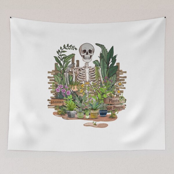 Item preview, Plant Lover Skeleton Design - Plants Not People designed and sold by CasmariaOnlineShop -.