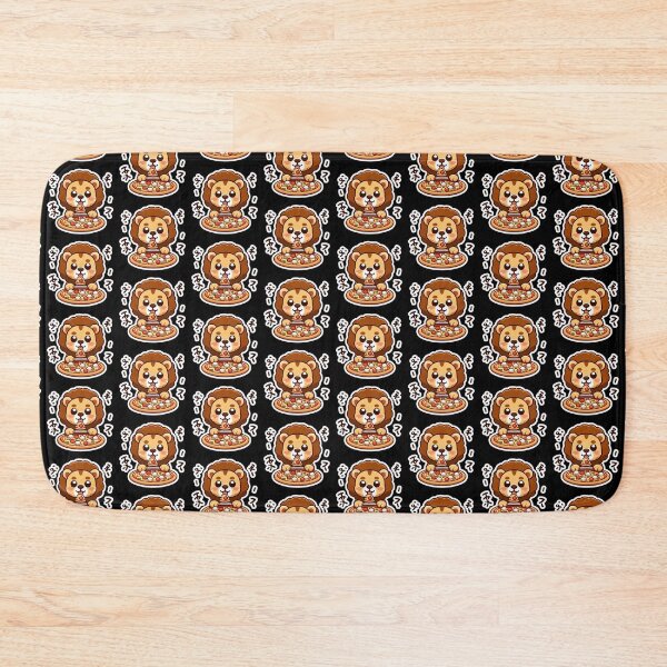 Item preview, lion eats pizza designed and sold by EuropeanPrints.