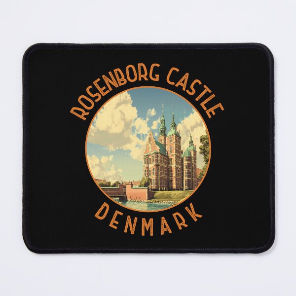 Item preview, Rosenborg Castle Denmark Retro Distressed Circle designed and sold by KrisSidDesigns.