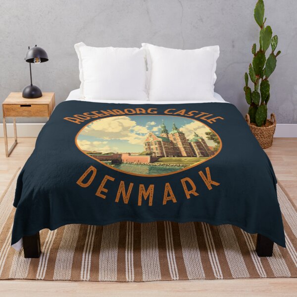 Item preview, Rosenborg Castle Denmark Retro Distressed Circle designed and sold by KrisSidDesigns.