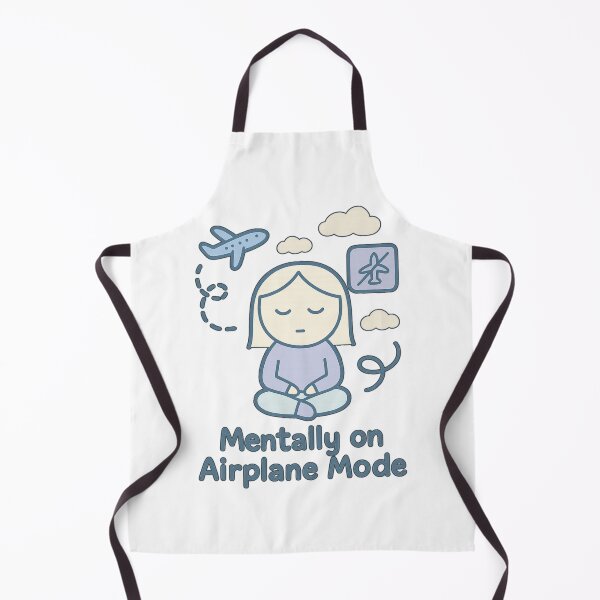 Item preview, Mentally on Airplane Mode - Cute Chill Doodle Vibes designed and sold by Infinity Drip Design.