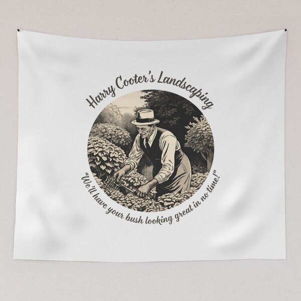 Item preview, Harry Cooter's Landscaping, we'll have your bush looking great in no time! designed and sold by NicMacTees.